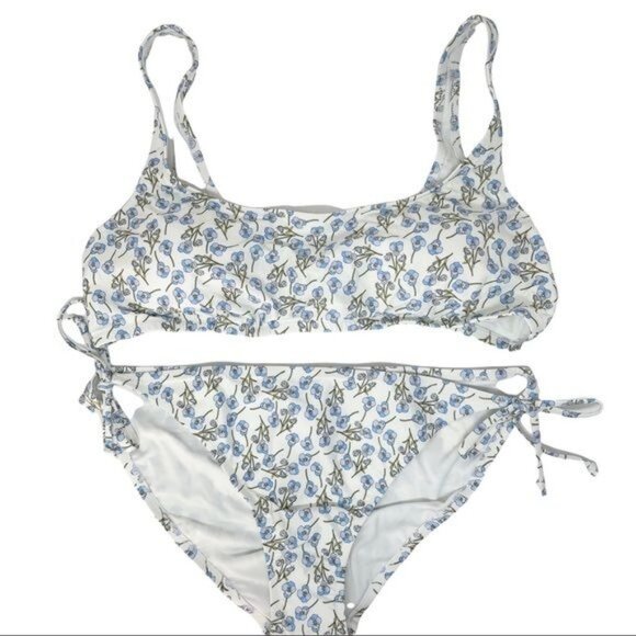 J. Crew Scoopneck String Bikini, Liberty Ros Floral NWT - Picture 7 of 9
